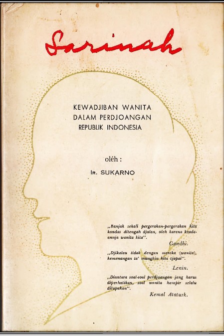 Sampul Sarinah: Kewajiban Wanita Dalam Perjuangan Republik Indonesia